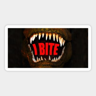 I bite face mask design Sticker